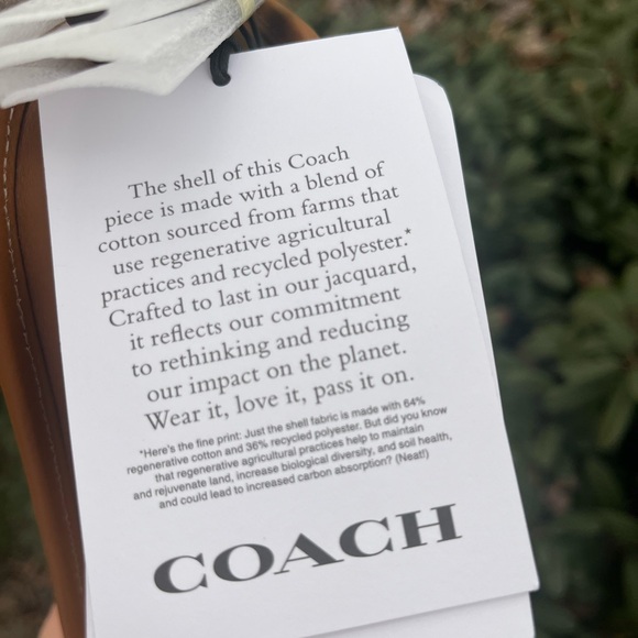 Coach Swinger Bag 20 With Chain In Crystal Signature Jacquard - Picture 7 of 12